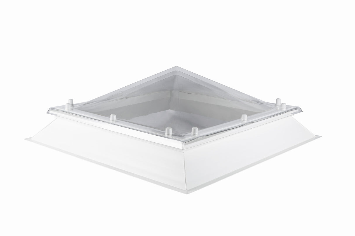 Coxdome Classic Range Polycarbonate - Pyramid - Electric With 150mm Box Section