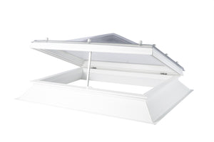 Coxdome Classic Range Polycarbonate - Pyramid - Electric With 150mm Box Section