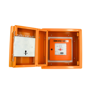 Ventlux Orange Steel FB2 box to cover MCP's in areas where the LFB have coverage