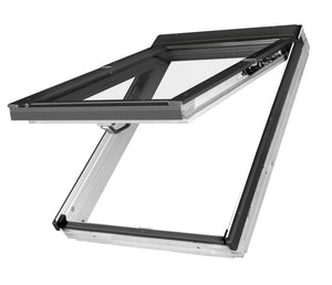 Fakro White PU Coated Pine Conservation Style preSelect Top Hung And Centre Pivot Roof Window (FPU-V/C)