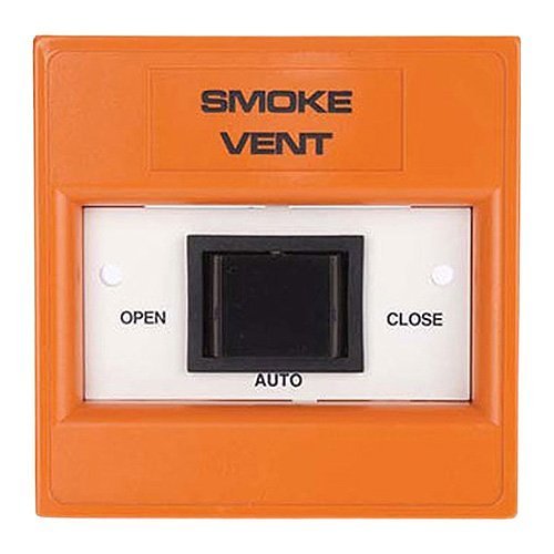 Orange 3 Position Smoke Vent Rocker Switch