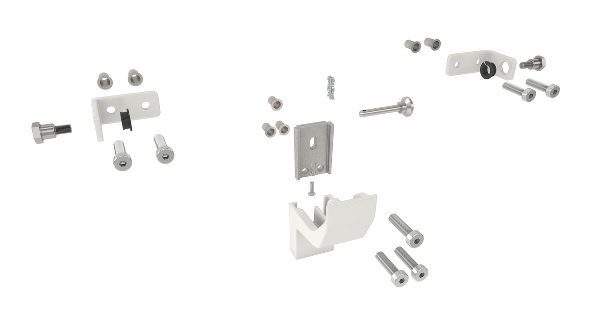 D+H CDC Bracket Set, Frame Mounting, Inwards Opening