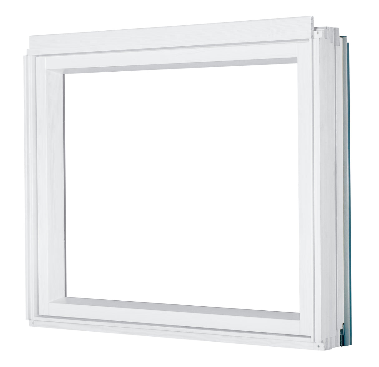 Fakro White PU Coated Pine Non-Opening L-Shaped Combination Windows (BXU)