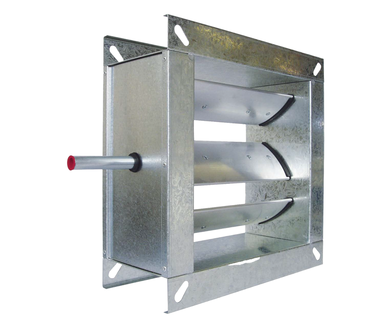 HD Series - Flangefit, Galvanised Steel Blades, Hand Operated/Extended Spindle