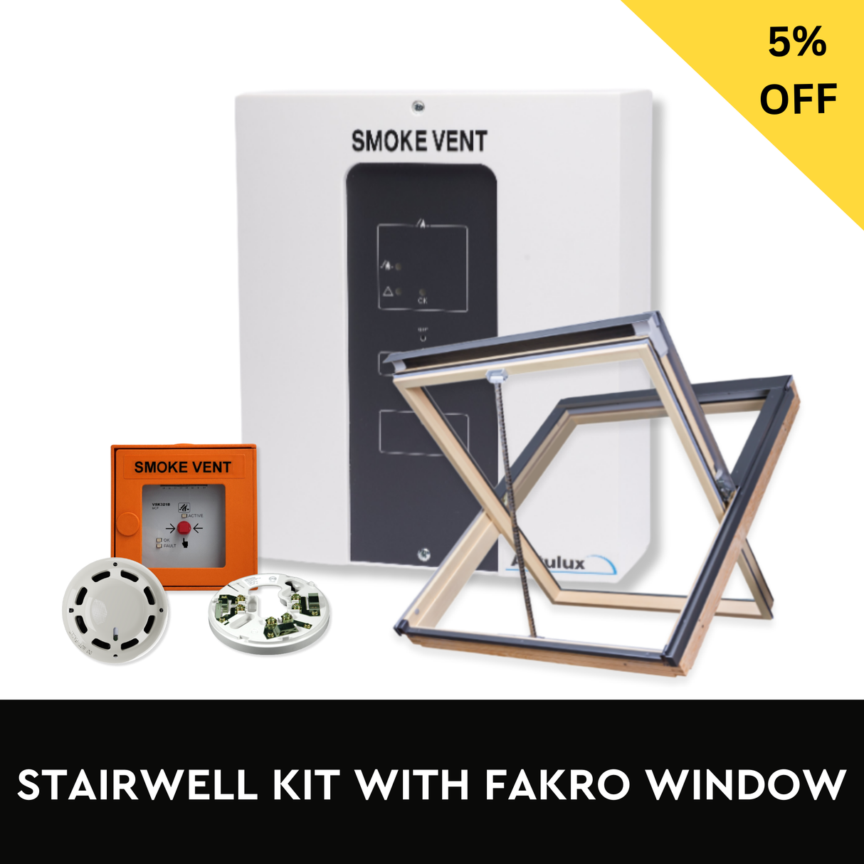 Stairwell Kit with Fakro Window AOV