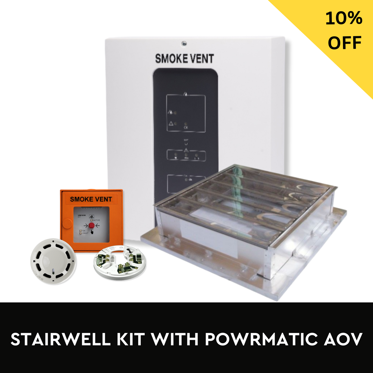 Stairwell Kit with 1.5m2 Powrmatic Vent